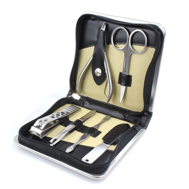 Grand coffret de manucure Saffiano noir