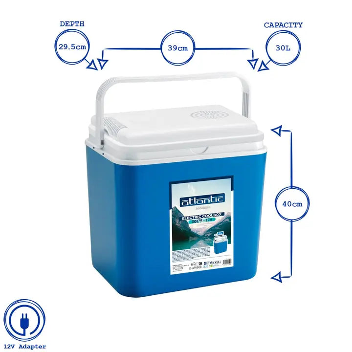 Glacière électrique bleue 30 L 12 V