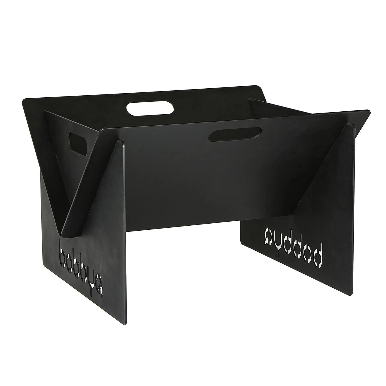 Bobbyq Portable Flat Pack Fire Pit - 40 X 46 X 30cm - Black
