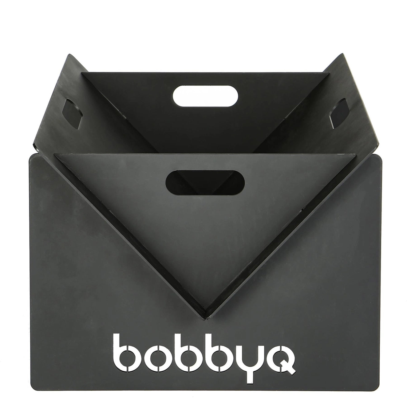 Bobbyq Portable Flat Pack Fire Pit - 40 X 46 X 30cm - Black
