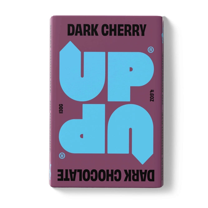 Barre de chocolat noir aux cerises 130 g/4,6 oz