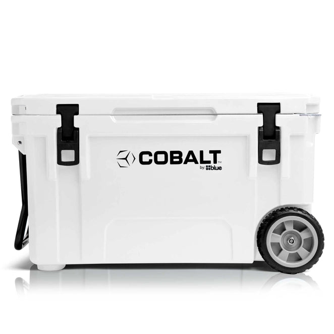 Glacière super-réfrigérée Cobalt 55 pintes avec roulettes, moulée par rotation