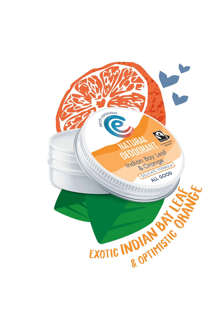 Delicate - Indian Bay Leaf & Orange Bicarb-Free Deodorant Balm