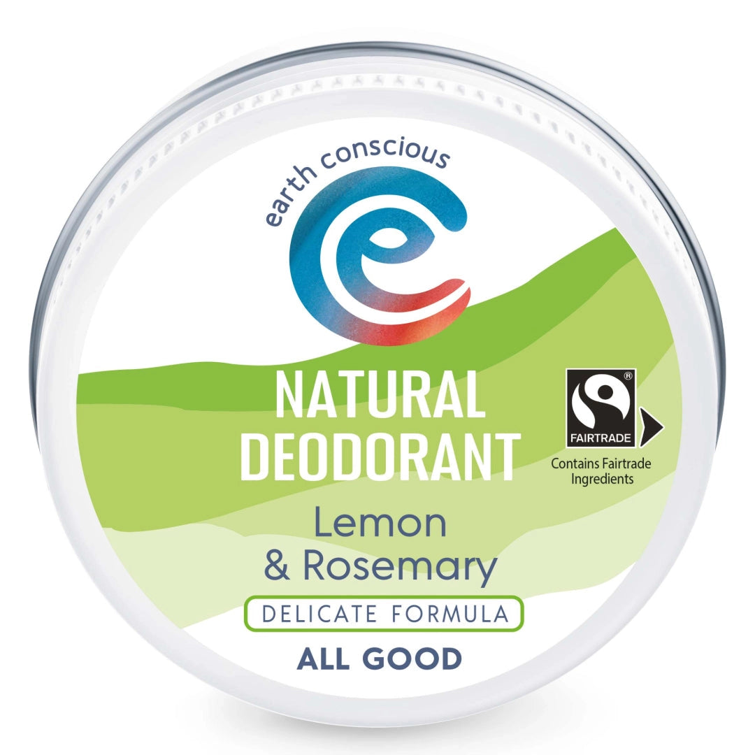 Délicat - Baume déodorant naturel sans bicarbonate au citron et au romarin 60 g