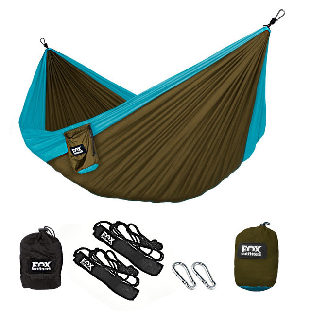 Hamac double - Bronze bleu ciel