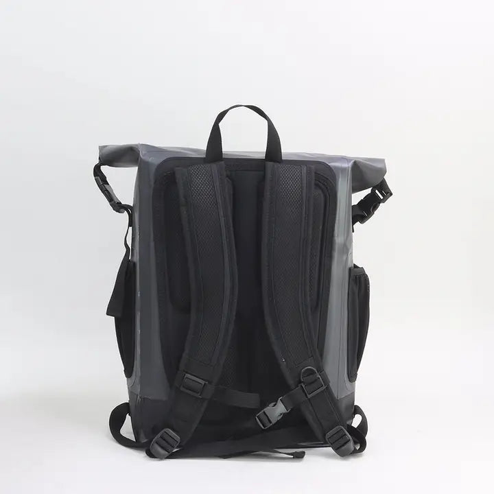 Sac à dos étanche avec rabat enroulable, couleur anthracite
