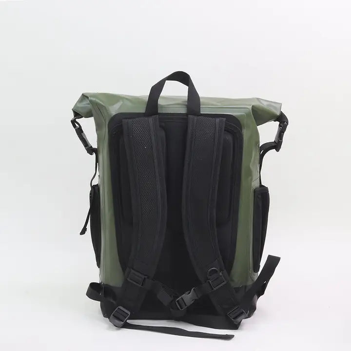 Sac à dos étanche avec fermeture à enroulement Vert