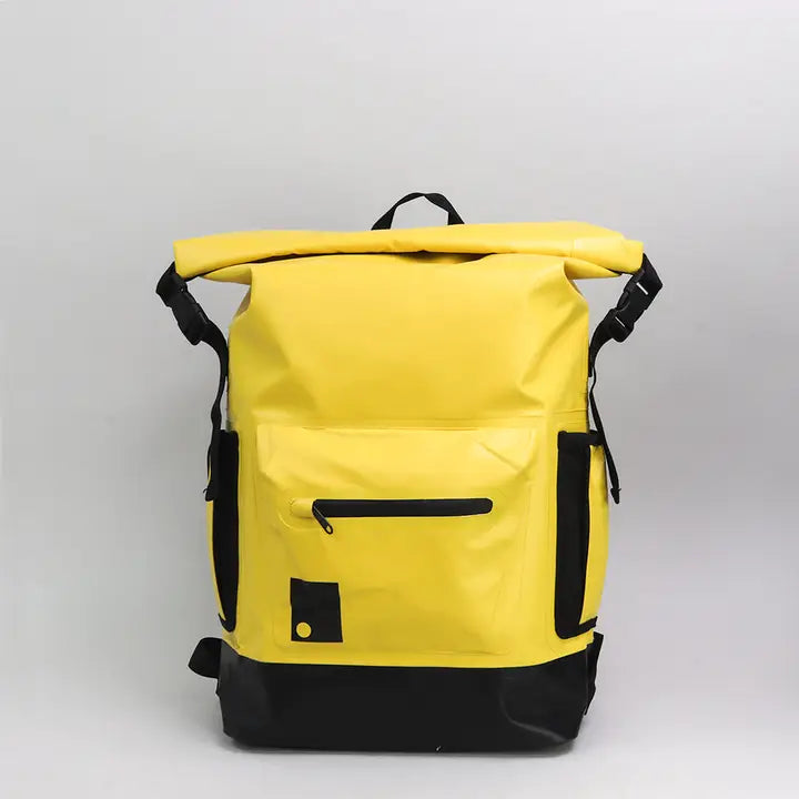 Sac à dos étanche avec fermeture à enroulement Jaune