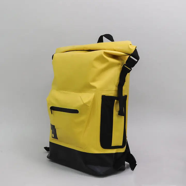 Sac à dos étanche avec fermeture à enroulement Jaune