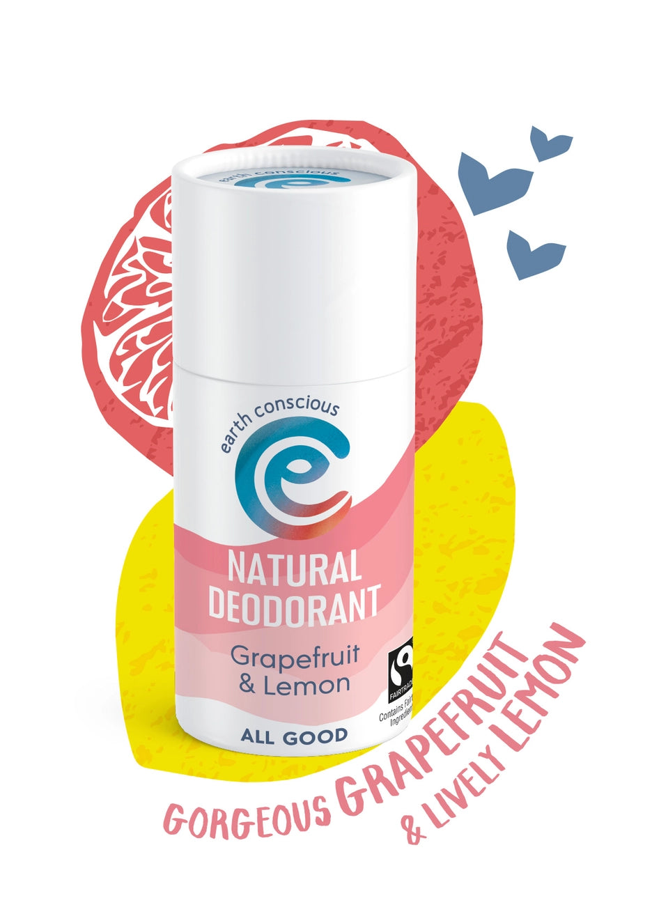 Déodorant naturel en stick Pamplemousse Citron 60 g Earth Conscious