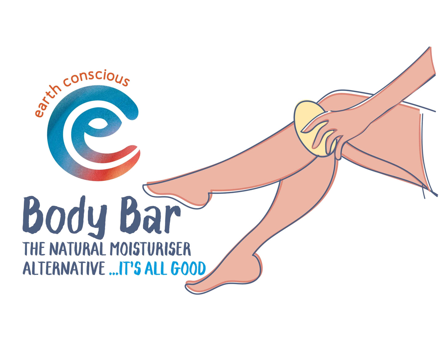 Barre de lotion corporelle hydratante Earth Conscious 80 g