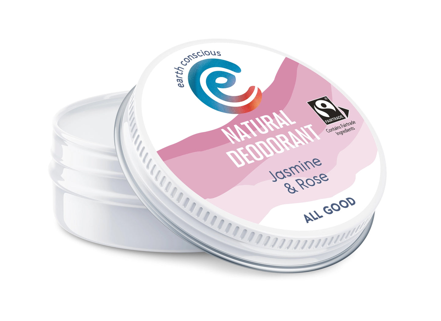 Baume déodorant naturel Earth Conscious - Jasmin et rose 60 g
