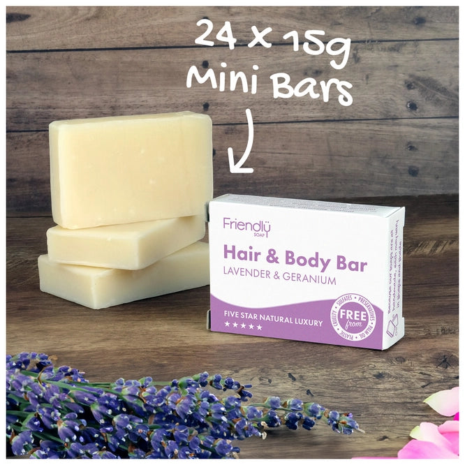 Barres de savon écologiques pour invités 24 x 20 g