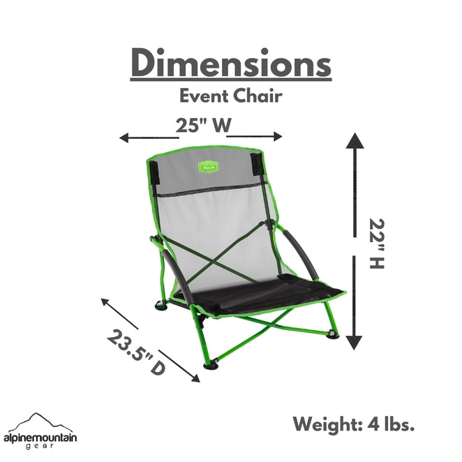 Chaise d'événement - Verte