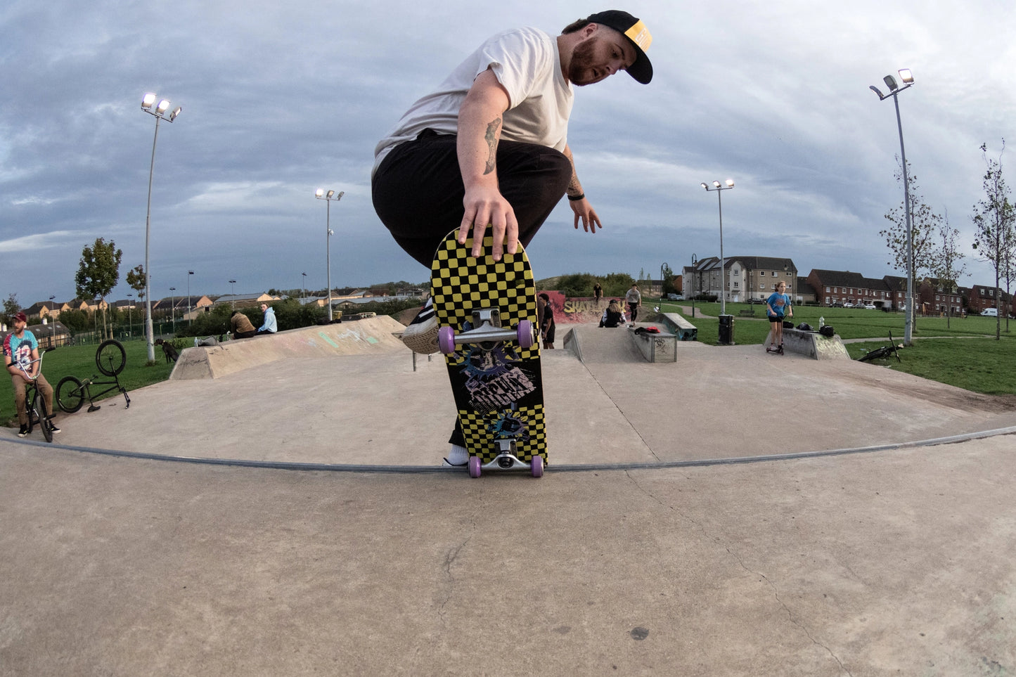 Exploaded Skateboard