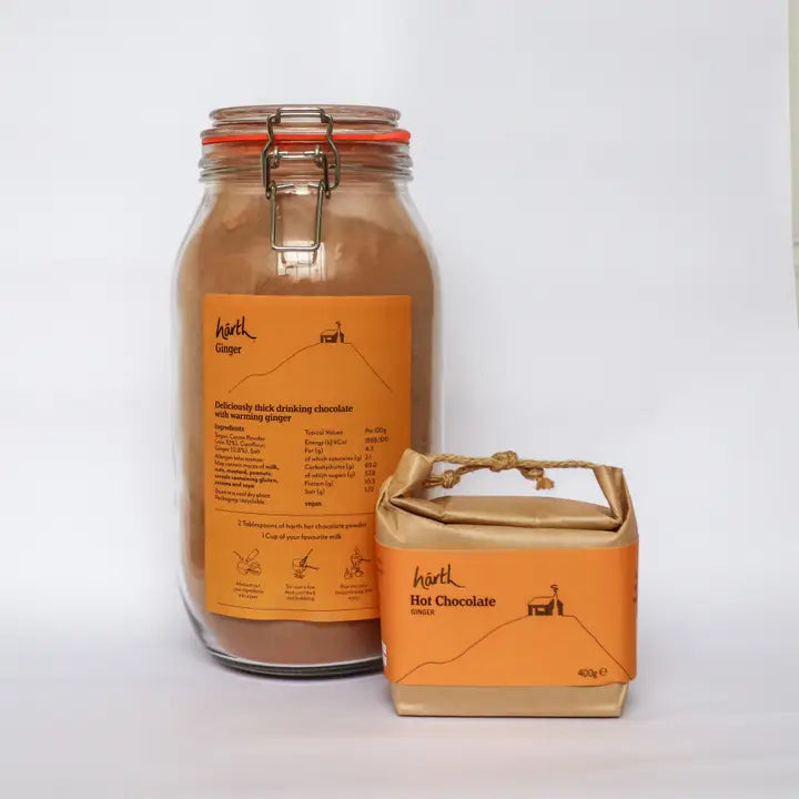 Recharge de chocolat chaud au gingembre, sachet de 1 kg