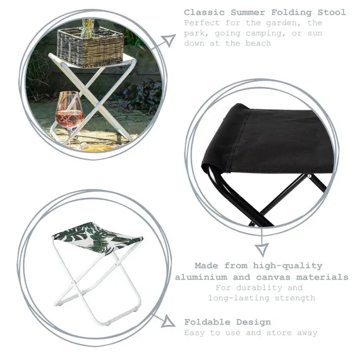 Tabouret pliant classique Harbour Housewares - (gris)