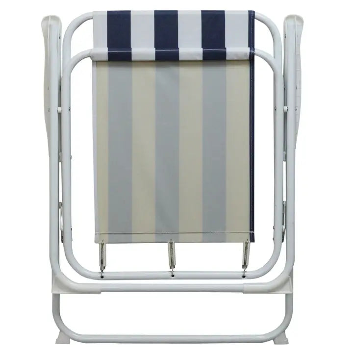 Fauteuil de jardin pliant Harbour Housewares (noir et blanc)