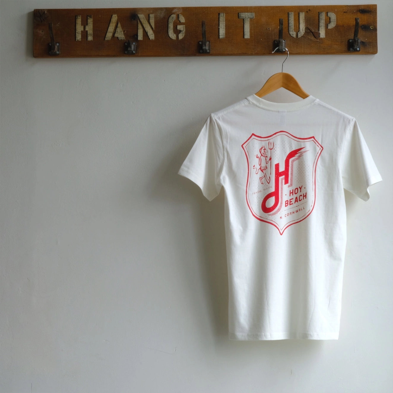T-shirt bio Hoy Beach - Naturel