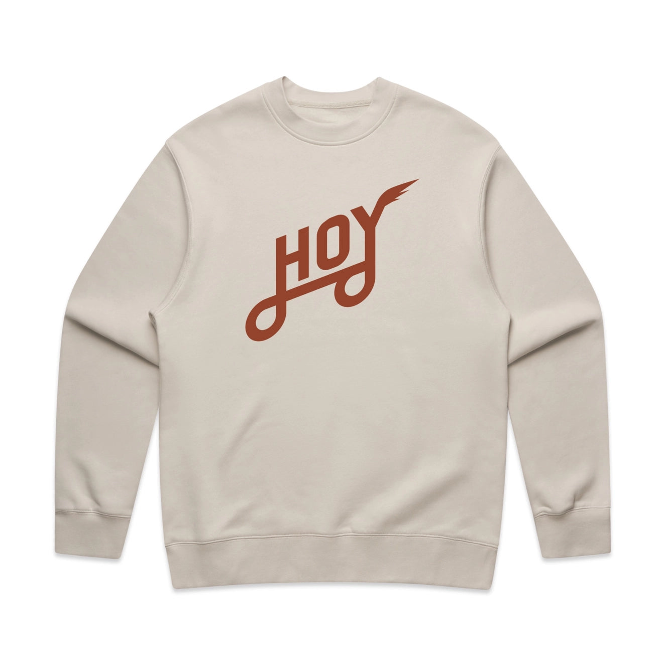 Pull ras du cou Hoy Classics - Naturel/Rouille