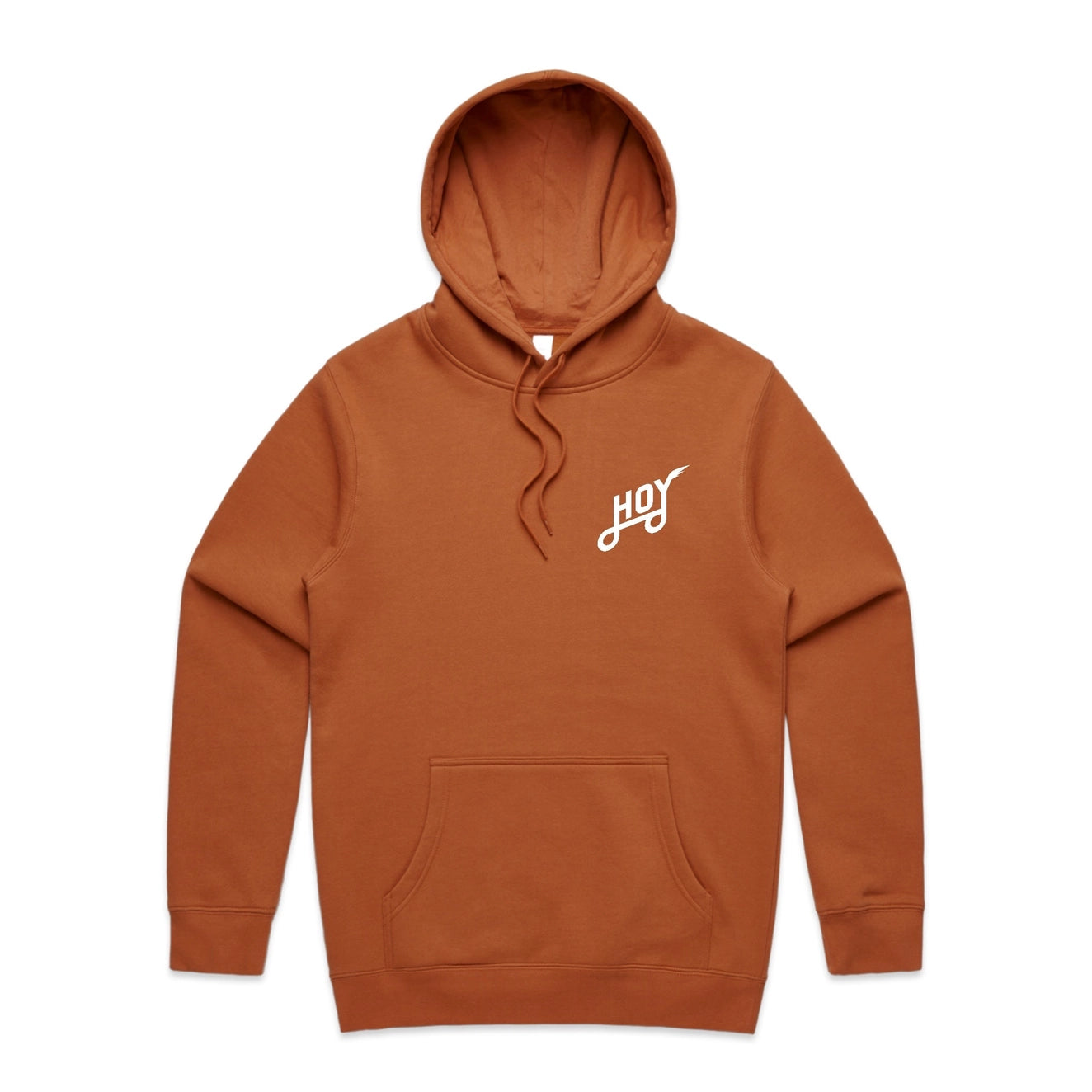 Sweat à capuche bio Hoy Classics - Rouille