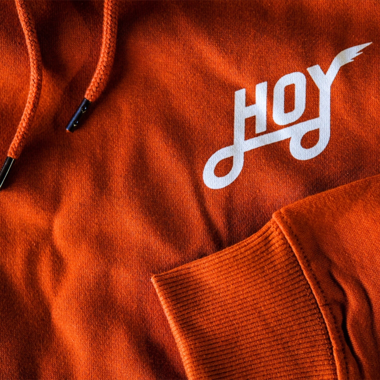 Sweat à capuche bio Hoy Classics - Rouille