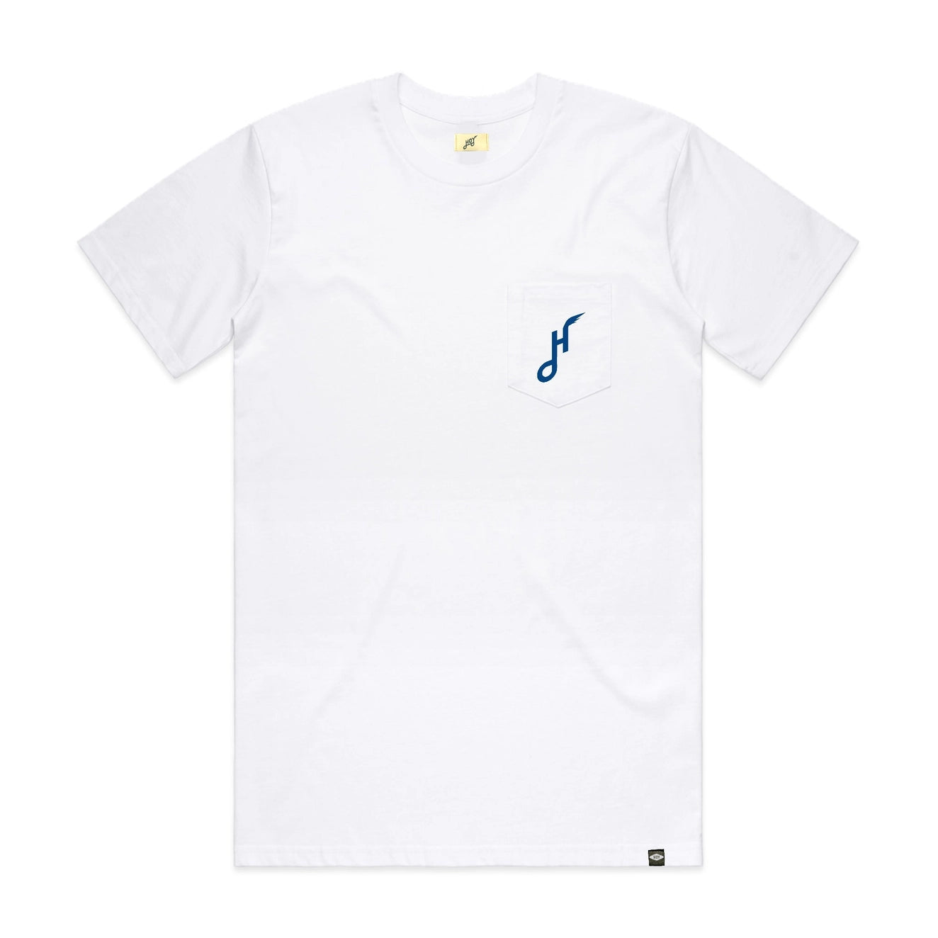 T-shirt à poche Hoy Downtown - Blanc / Cobalt