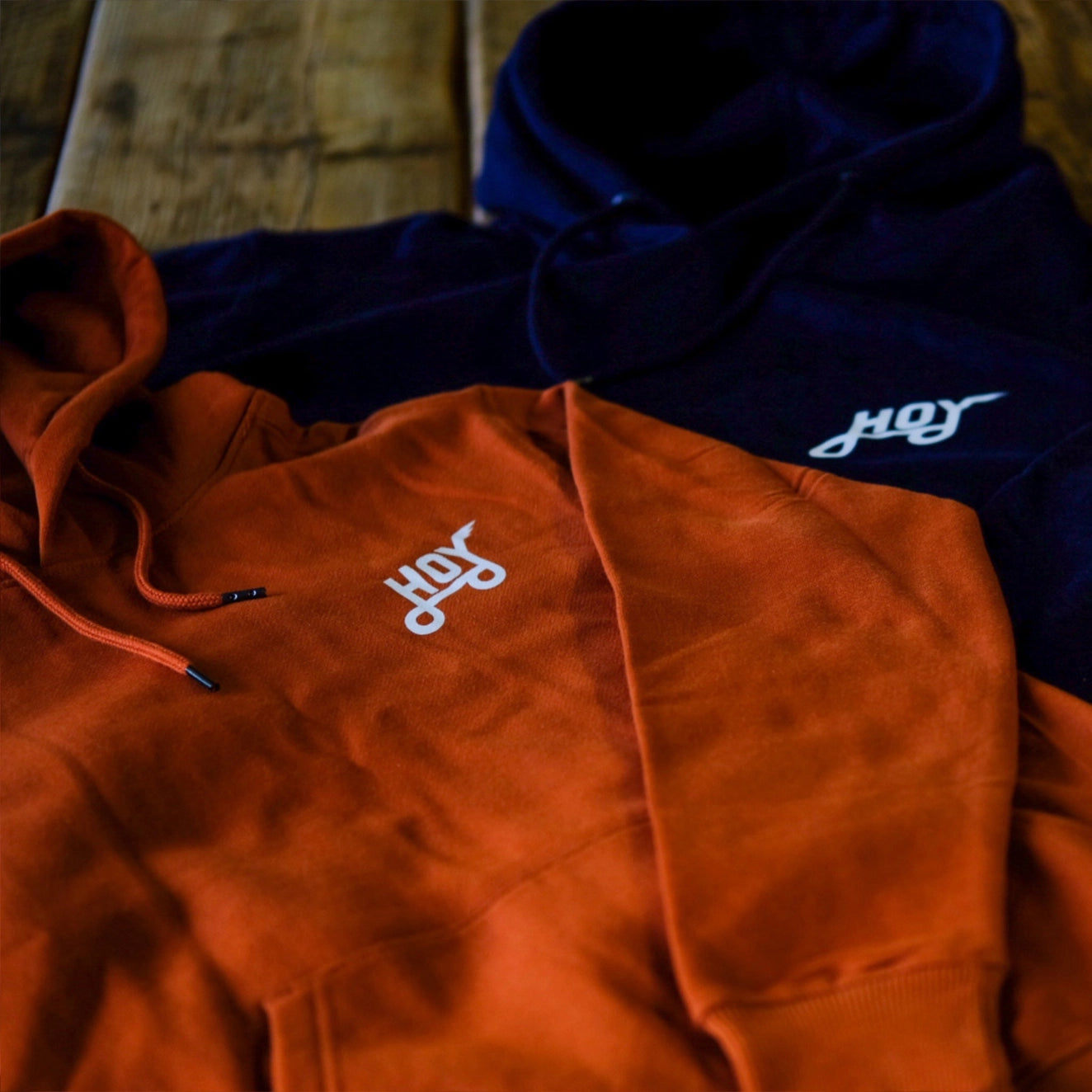 Sweat à capuche bio Hoy Classics - Rouille