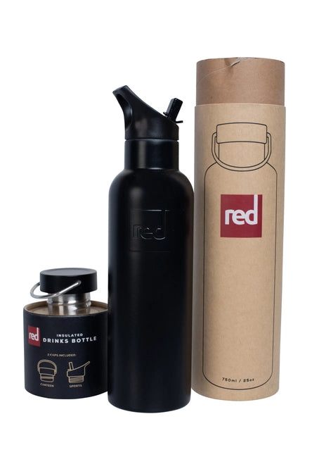 Bouteille d'eau isotherme en acier inoxydable - Noir