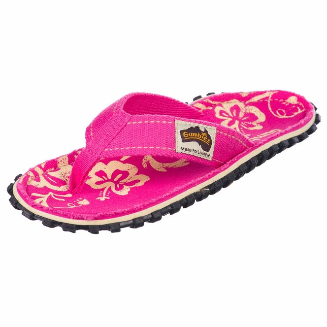 Chanclas Islander para niños, color hibisco rosa