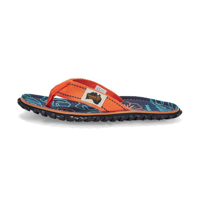 Chanclas Islander para hombre, color naranja hibisco