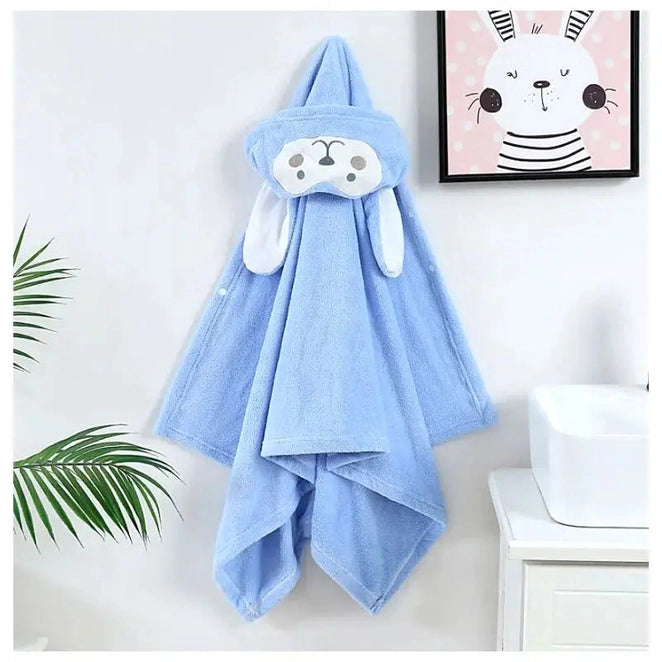 Serviette polaire corail pour enfant | Poncho polaire pour bébé