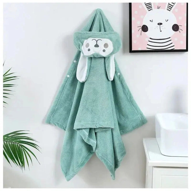 Serviette polaire corail pour enfant | Poncho polaire pour bébé