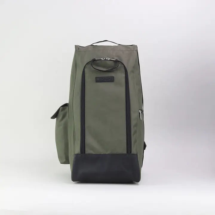 Grand sac à bottes en caoutchouc vert