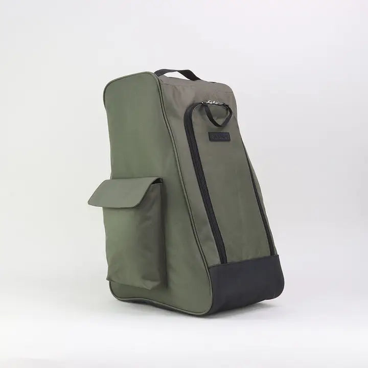 Grand sac à bottes en caoutchouc vert