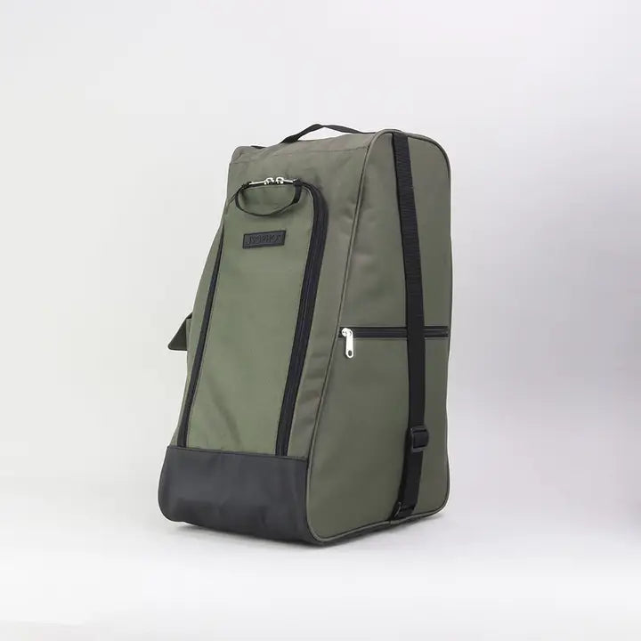 Grand sac à bottes en caoutchouc vert
