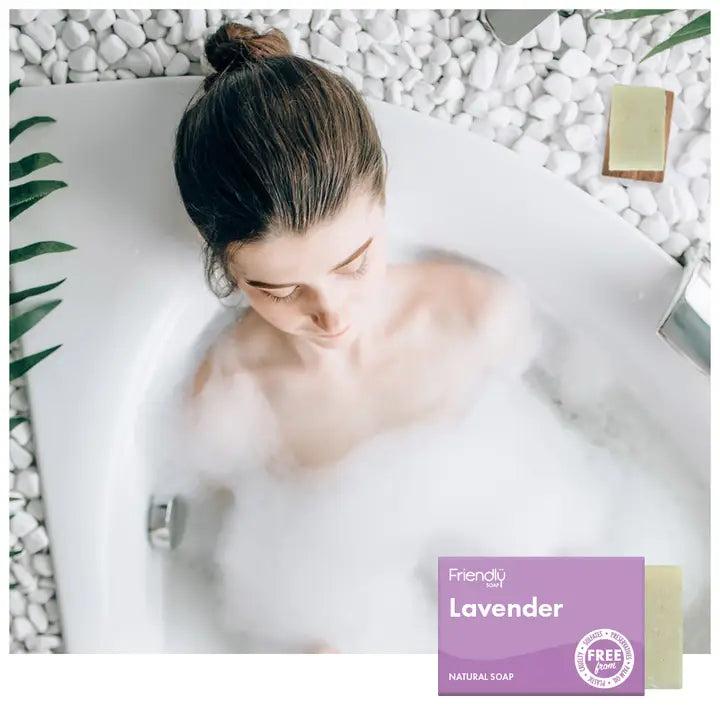 Barre de savon écologique à la lavande