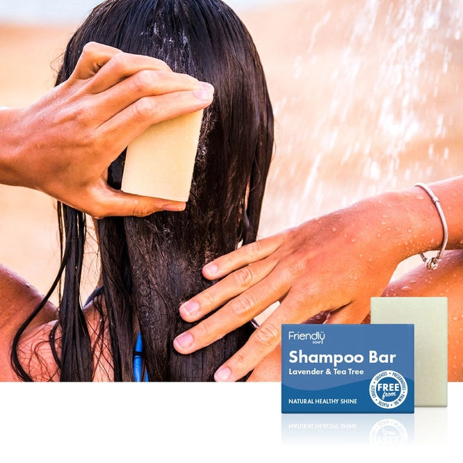Shampoing solide à la lavande et à l'arbre à thé - Écologique