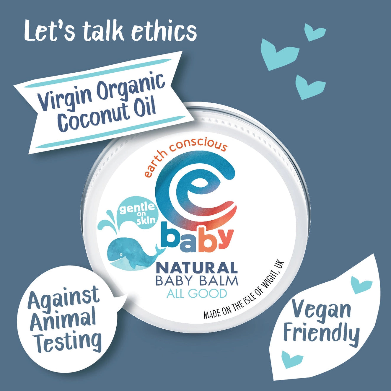 Natural Organic Baby Balm 60g Tin