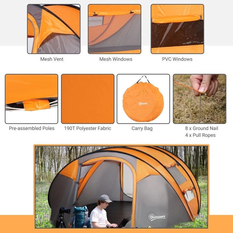 Pop-Up Camping Tent For 2–3 Person