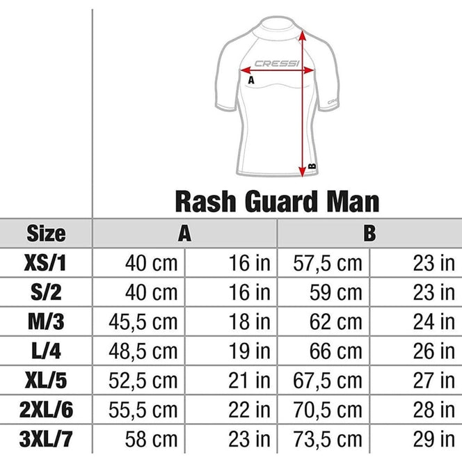 Traje de neopreno Rash Guard de manga larga para natación | Cressi