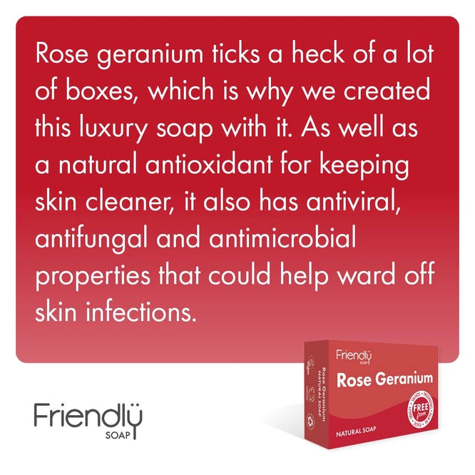 Barre de savon écologique au géranium rosat