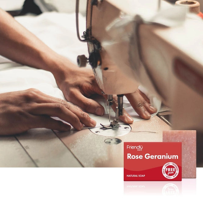 Barre de savon écologique au géranium rosat