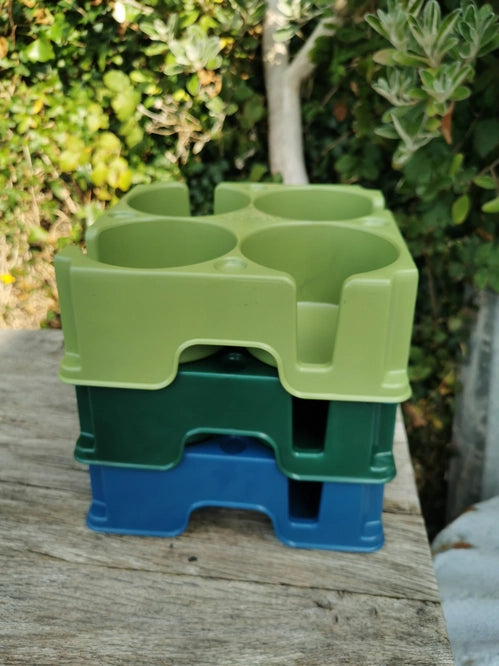 Plateau vert sauge pour transporter des mugs, des tasses et des bouteilles