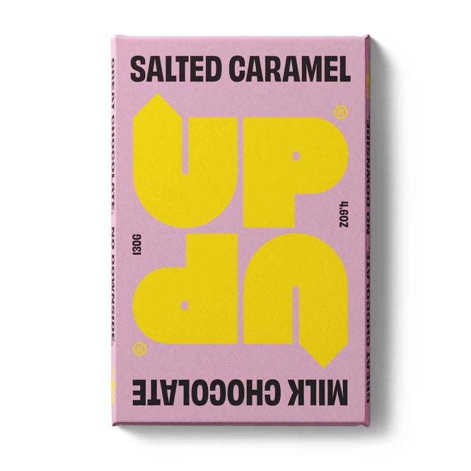Barre de chocolat au lait au caramel salé 130 g/4,6 oz
