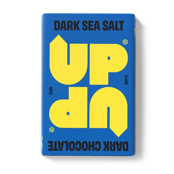 Barre de chocolat noir au sel de mer 130 g 4,6 oz