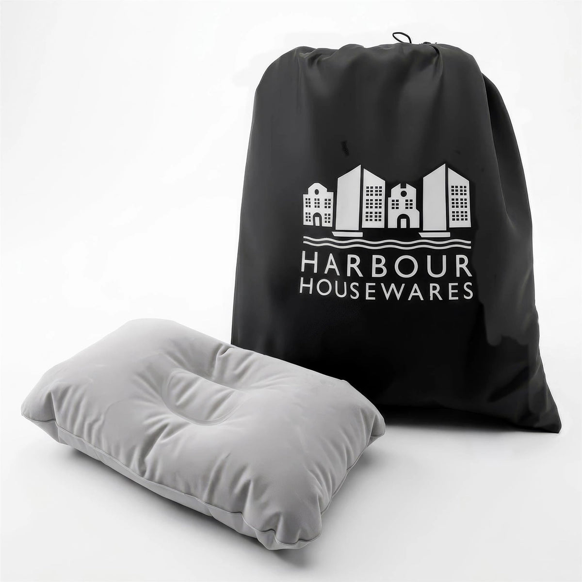 Single Airbed with Removable Electric Pump - Black/Grey