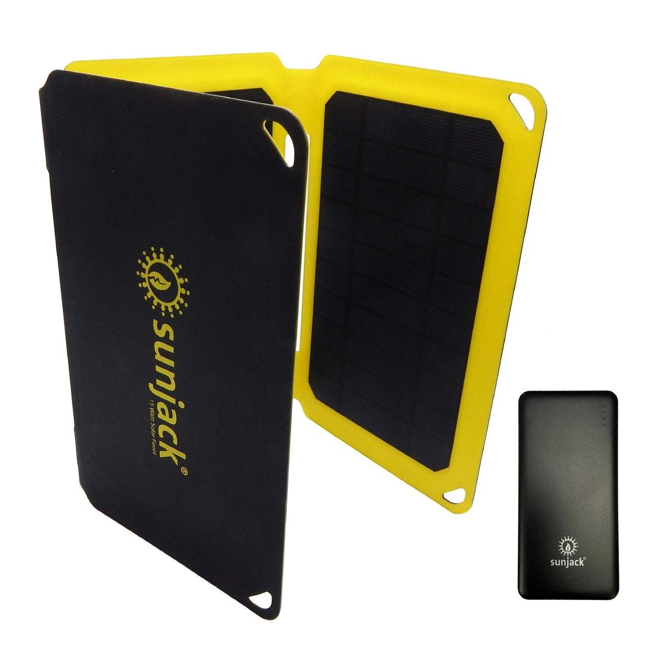 Chargeur solaire portable SunJack 15 W + batterie externe 10 000 mAh