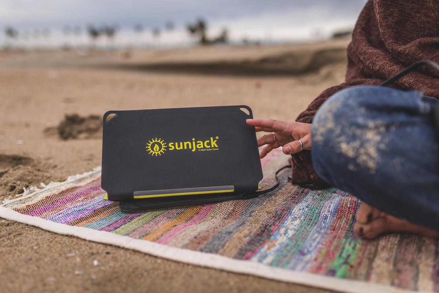 SunJack 15W Portable Solar Panel Usb Charger