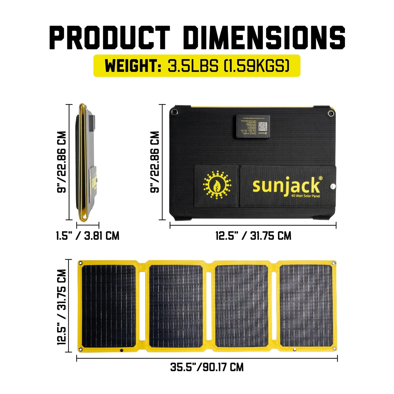Chargeur solaire SunJack 60 W + Powerbank 100 W 25 000 mAh